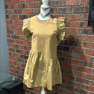 English Factory Ruffle Sleeve Dress. Size XS.